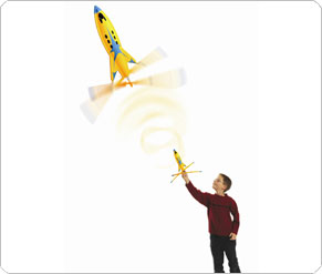 Sky-Blades Rubber Band Powered Rocket