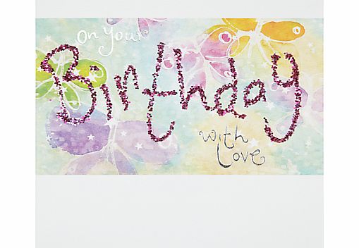 Blue Eyed Sun With Love Birthday Card