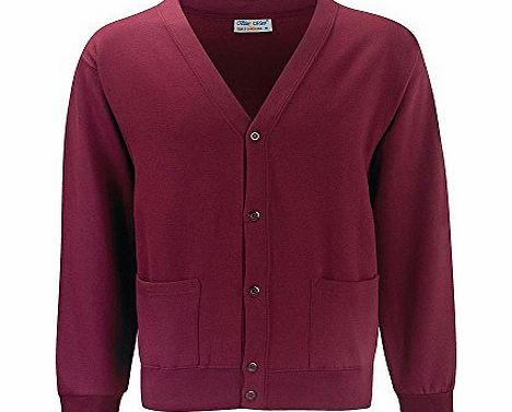 Blue Max Banner Blue Max Mens Select Cardigan Sweater Claret Xx-large