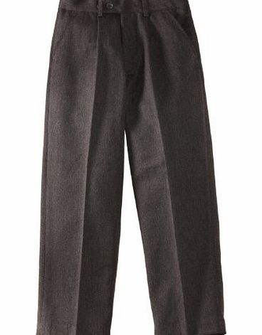 Blue Max Banner Boys Putney Pleated with Fly School Trousers, Grey, W26/L27 (Manufacturer Size: 8-9 Years)