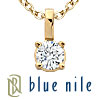 Blue Nile 18k Gold Four-Claw Diamond Pendant (1/3 ct. tw.)