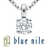 Blue Nile 18k WG Four-Claw Diamond Pendant (1/2 ct. tw.)