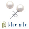 Blue Nile Freshwater Cultured Pearl Earrings in 14k White