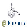 Blue Nile Key to My Heart Charm in Sterling Silver