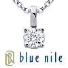 Blue Nile Platinum Four-Claw Diamond Pendant (1/3 ct. tw.)