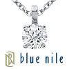 Blue Nile Platinum Four-Claw Diamond Pendant (3/4 ct. tw.)