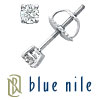 Blue Nile Platinum Four-Claw Diamond Stud Earrings (1/3