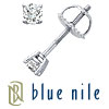 Blue Nile Platinum Four-Claw Diamond Stud Earrings (1/4