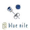 Blue Nile Sapphire Stud Earrings in 18k White Gold (4.5mm)