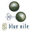 Blue Nile Tahitian Cultured Pearl Earrings in 18k White