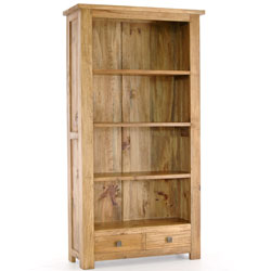 - Breton Pine Bookcase with 2 Drawers