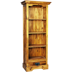 - Vintage Pine Single Bookcase with 1