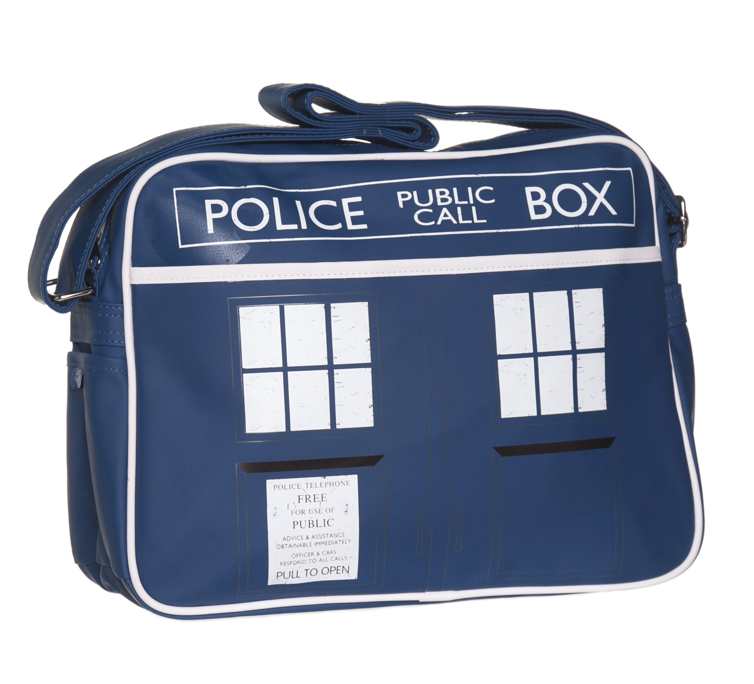 Blue Tardis Doctor Who Messenger Bag