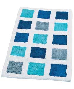 Blue Tiles Bath Mat