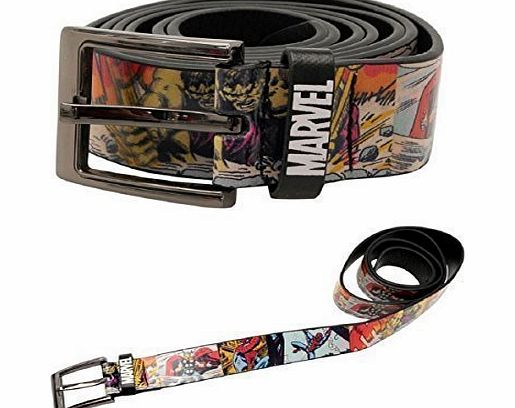 Bluebell Retail Mens Marvel Superhero Fashion Belt Comic Book Style (Large)
