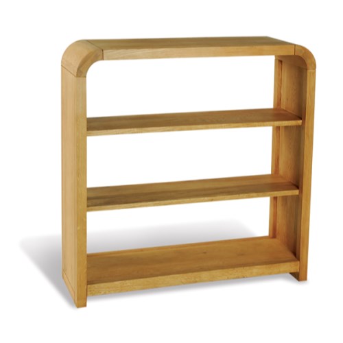 Beverly Oiled Oak Resized Low Bookcase