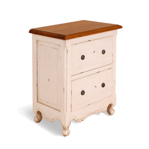 Bluebone French Painted 2 Drawer Chest - cream