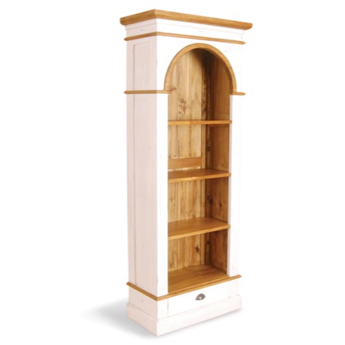 French Painted Bookcase - plum