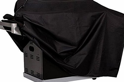 Blusmart BBQ Grill Cover, Blusmart Large Woven polyethylene Material Outdoor Waterproof Barbeque Grill Covers with Zippeer BBQ Covers with Portable Carry Bag (Black)