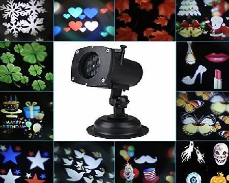 Blusmart Waterproof LED Projection Lamp Motion Projector LED Lights with 12 Replaceable Lens Christmas Lights Indooramp;Outdoor Landscape Lights For Parties amp; Entertaining Environment Durable Sta