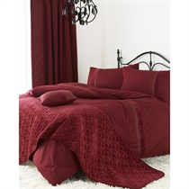 Wine Quilt Cover Set King Size