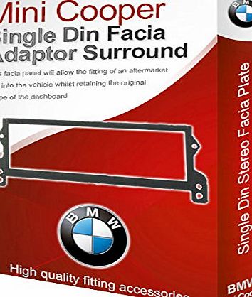 BMW Mini Cooper stereo radio Facia Fascia adapter panel plate trim CD surround