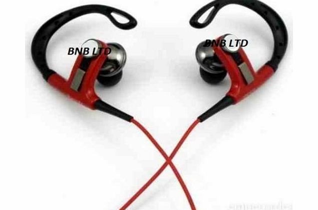 TD h00001 headphones over hook ear in ear sports headphones for apple ipod touch ipad 1/2/3/4 iphone 3/4/5 new ipad mini sports gym jogging blackberry nokia htc samsung galaxy s2 s3 note note 3
