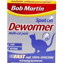 Martin Spot On Dewormer Cat and Kitten 4 Tubes