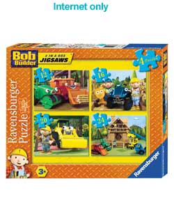 bob the Builder - 4 in a Box Puzzles