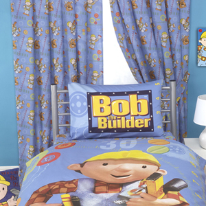 Bob The Builder Rulers Curtains (72 inch drop)