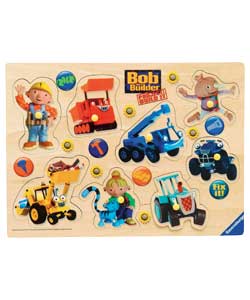 the Builder Wooden Playtray Puzzle