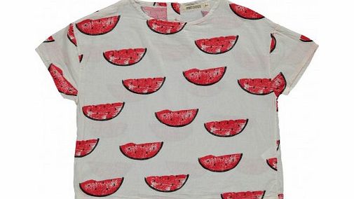 Bobo Choses Watermelons Print Blouse White `8 years,10 years