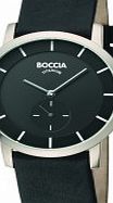 Boccia Mens Titanium Black Watch