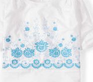 Boden Abigail Top, White/Porcelain Blue 34798611