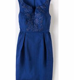 Boden Ada Dress, Mediterranean Blue,White,Driftwood