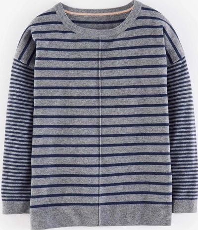 Boden, 1669[^]35198969 Alexa Jumper Navy/Grey Melange Stripe Boden,