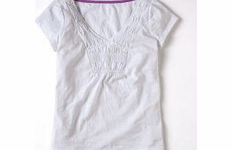 Boden Alexandra Tee, White,Turquoise,Orchid Bloom,Blue