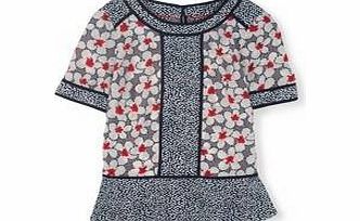 Boden Alison Top, Freshwater Hotchpotch/Jaffa,Vole