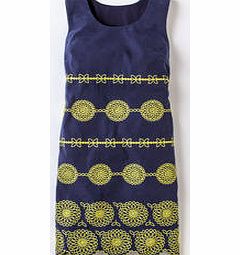 Boden Andrea Dress, Navy/Zest,Ivory/Mediterranean