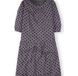 Boden April Tunic Dress, Pewter Spot,Hazy Blue