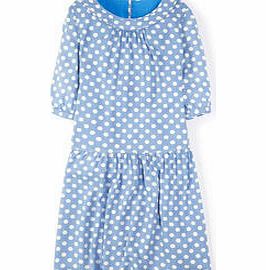 Boden April Tunic Dress, Tencel Solid,Hazy Blue