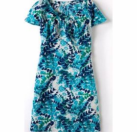 Boden Ariette Dress, Blue Fern,Multi Pink