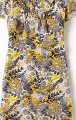 Boden Ariette Dress, Grey/Yellow Fern 34131565
