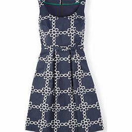 Boden Ava Dress, Dark Grey Daisy Chain,Manderin Daisy
