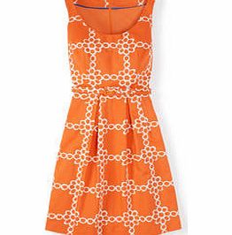 Boden Ava Dress, Manderin Daisy Chain,Dark Grey Daisy