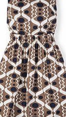 Boden Beatrice Dress, Almond Retro Swirl 34652586