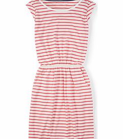 Boden Blackberry Dress, Chilli,Blue,Ivory/Tutti Frutti