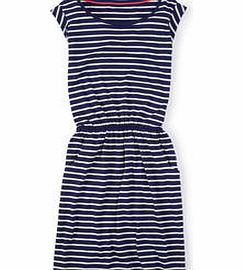 Boden Blackberry Dress, Dark Blue/Ivory