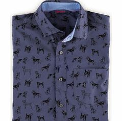 Bloomsbury Printed Shirt, Grey Dogs,Blue 34220574