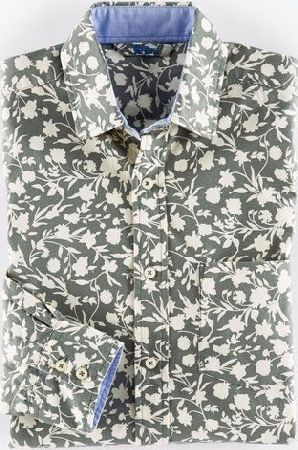 Boden, 1669[^]34939223 Bloomsbury Printed Shirt Sage Leaf Boden, Sage